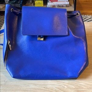 Barney’s New York Blue Leather Backpack